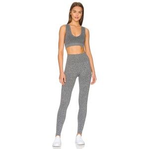 Spiritual Gangster Women's Love Sculpt Leggings - Heather Grey XS/S Seamless rib